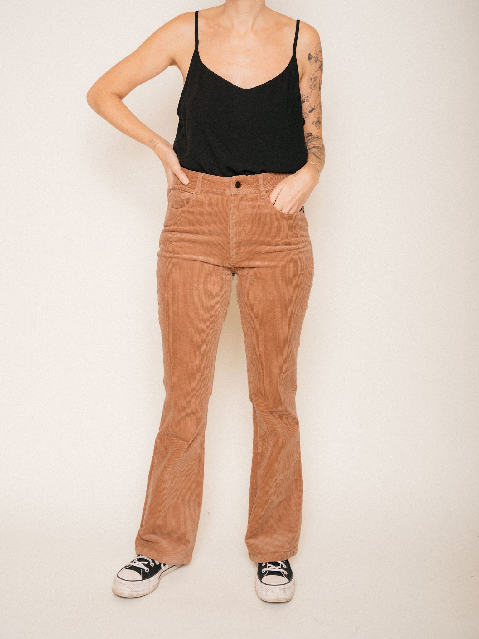 Milled Flare Pants - Winter Rose